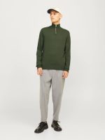 بافت نیم زیپ سبزjack&jones - Image 3