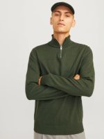 بافت نیم زیپ سبزjack&jones - Image 6