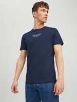 تیشرت سرمه ای لوگو سفید jack&jones - Image 2
