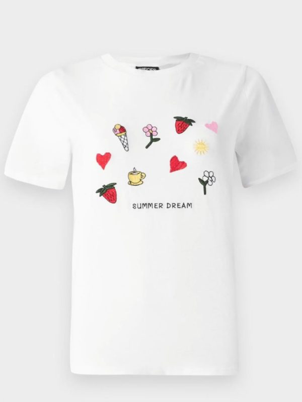 تیشرت سفیدSUMMERDREAM - Image 4