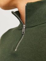 بافت نیم زیپ سبزjack&jones - Image 2