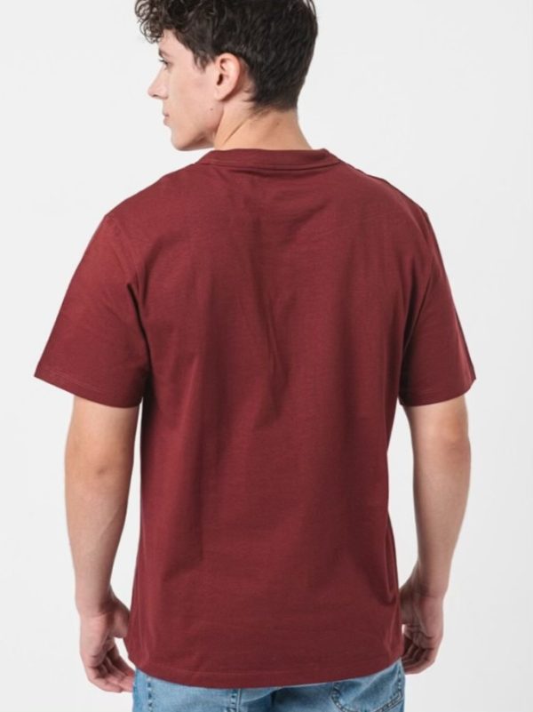 تیشرت زرشکی لوگو سفید jack&jones - Image 6