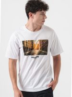 تیشرت سفید لوگو خیابانی jack&jones