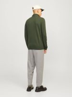 بافت نیم زیپ سبزjack&jones - Image 5