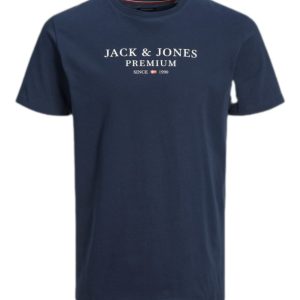تیشرت سرمه ای لوگو سفید jack&jones