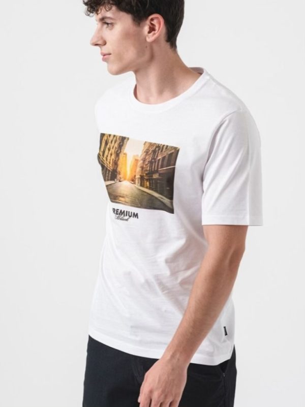 تیشرت سفید لوگو خیابانی jack&jones - Image 6