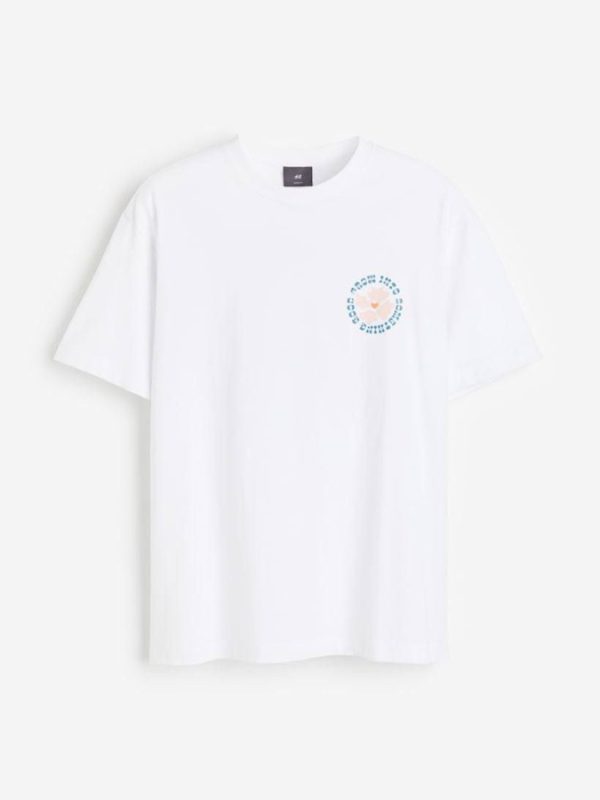 تیشرت h&m سفید سیرکل - Image 1