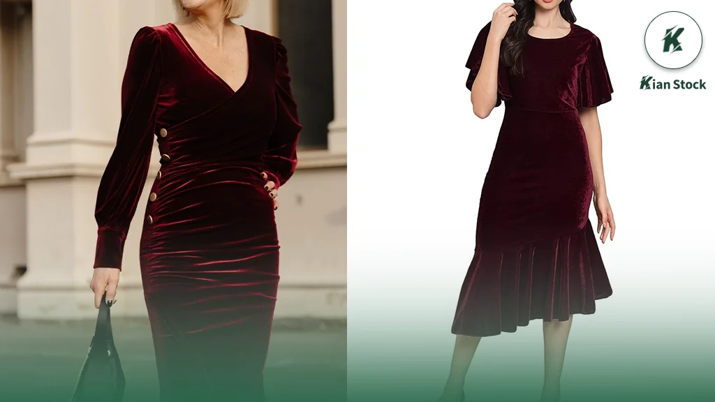 How to style a feminine velvet dress for a party
