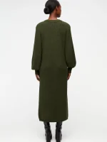 پیراهن بافت مانتویی سبز Object - Image 4
