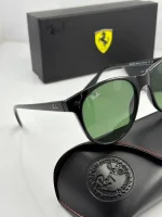 عینک rb-2202m مشکی براق شیشه سبز - Image 3