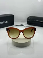 عینک chanel 5487 حنایی شفاف - Image 2