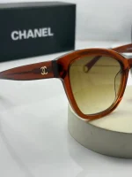 عینک chanel 5487 حنایی شفاف - Image 3