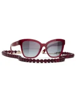 عینک chanel 5487 قرمز شفاف - Image 5