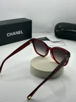 عینک chanel 5487 قرمز شفاف - Image 4