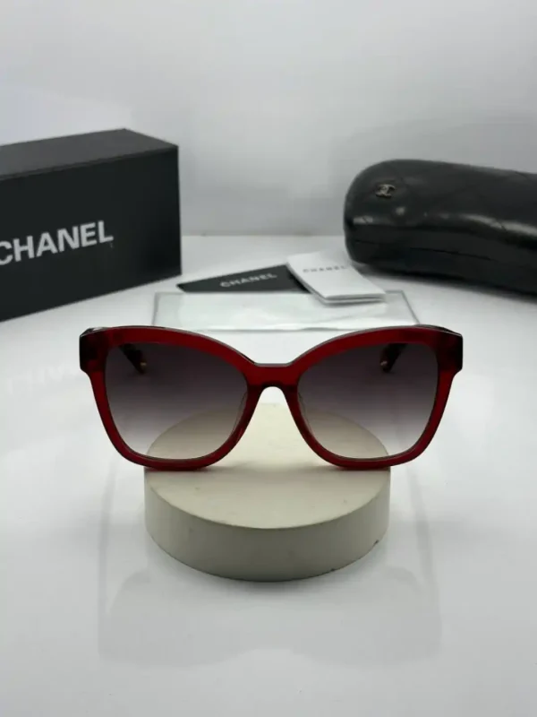 عینک chanel 5487 قرمز شفاف - Image 2