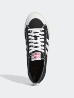 کتونی آدیداس مدل  adidas Originals Men's Nizza Sneaker, Core Black/White/Vivid Red - Image 7