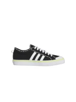 کتونی آدیداس مدل  adidas Originals Men's Nizza Sneaker, Core Black/White/Vivid Red