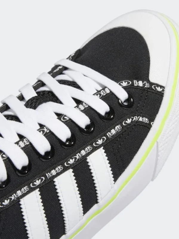 کتونی آدیداس مدل  adidas Originals Men's Nizza Sneaker, Core Black/White/Vivid Red - Image 2
